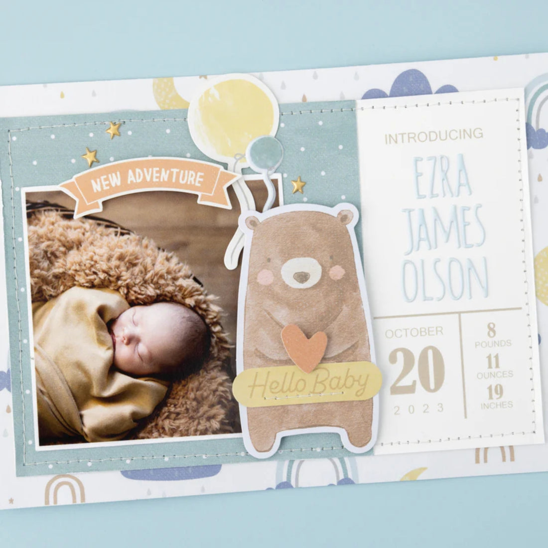 Hello Little Boy Ephemera Die-Cuts / Recortes Decorativos de Cartulina Adornos / Embellishments American Crafts