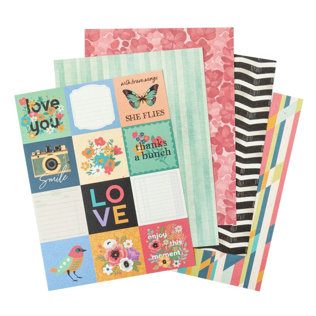 April &amp; Ivy Paper Pad 6" / Block de Papel Hiedra de Abril Papel American Crafts