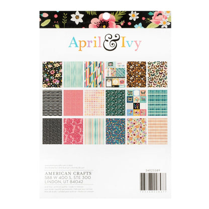April &amp; Ivy Paper Pad 6" / Block de Papel Hiedra de Abril Papel American Crafts