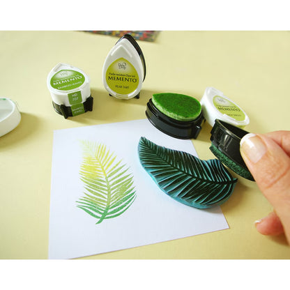 Memento Dew Drop Greenhouse / Paquete de 4 Tintas Memento Verdes Tintas TSUKINEKO