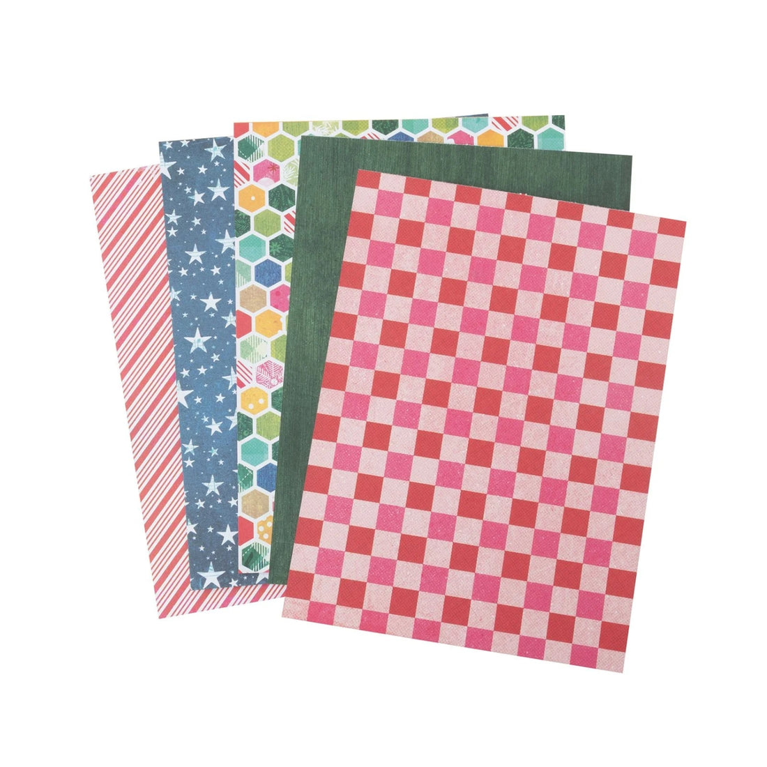 Peppermint Kisses Paper Pad 6" / Block de Papel Navideño Doble Cara Papel Vicki Boutin
