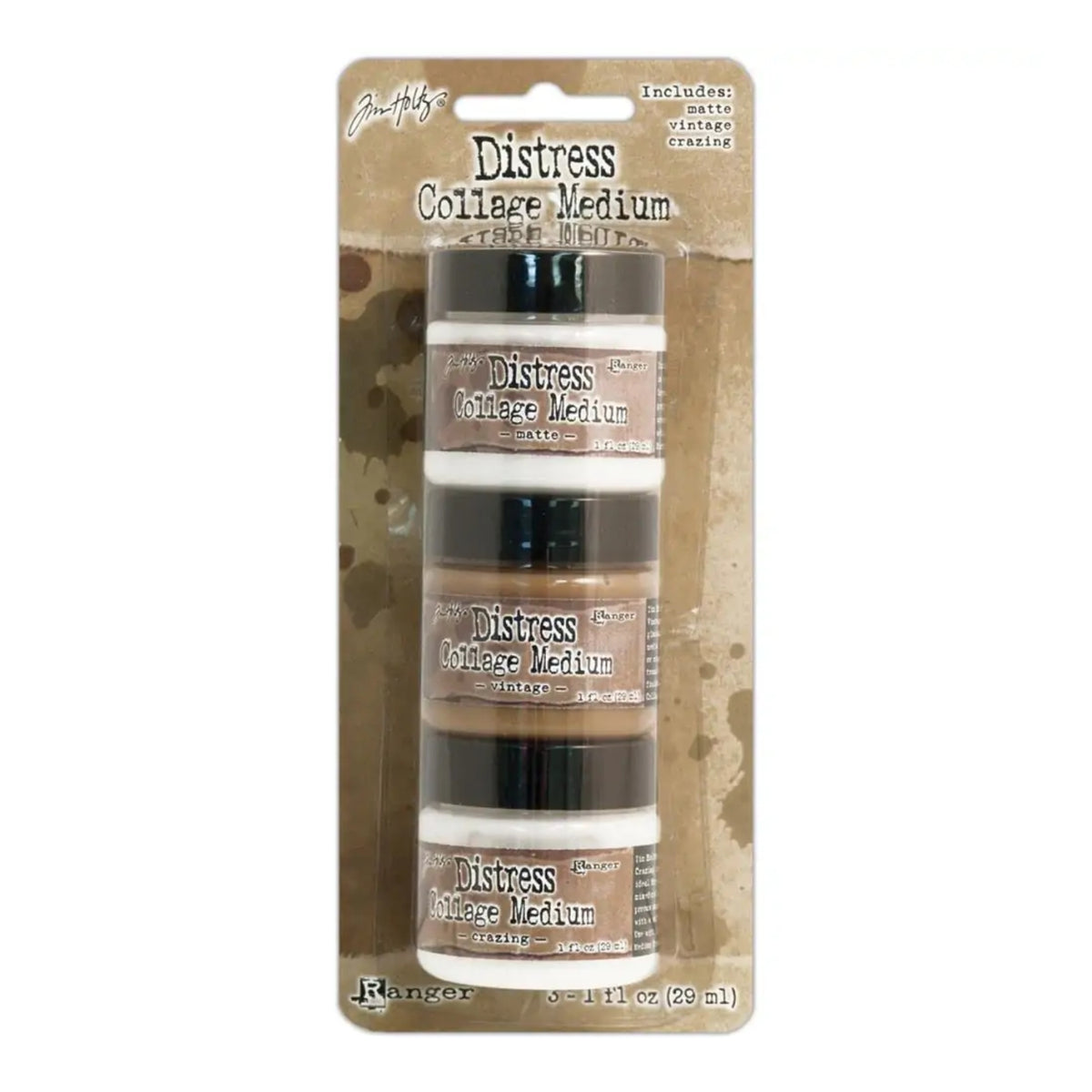 Tim Holtz - Distress Collage Medium / Gel para Pegar Estratificar y Sellar Adhesivos / Pegamentos Ranger