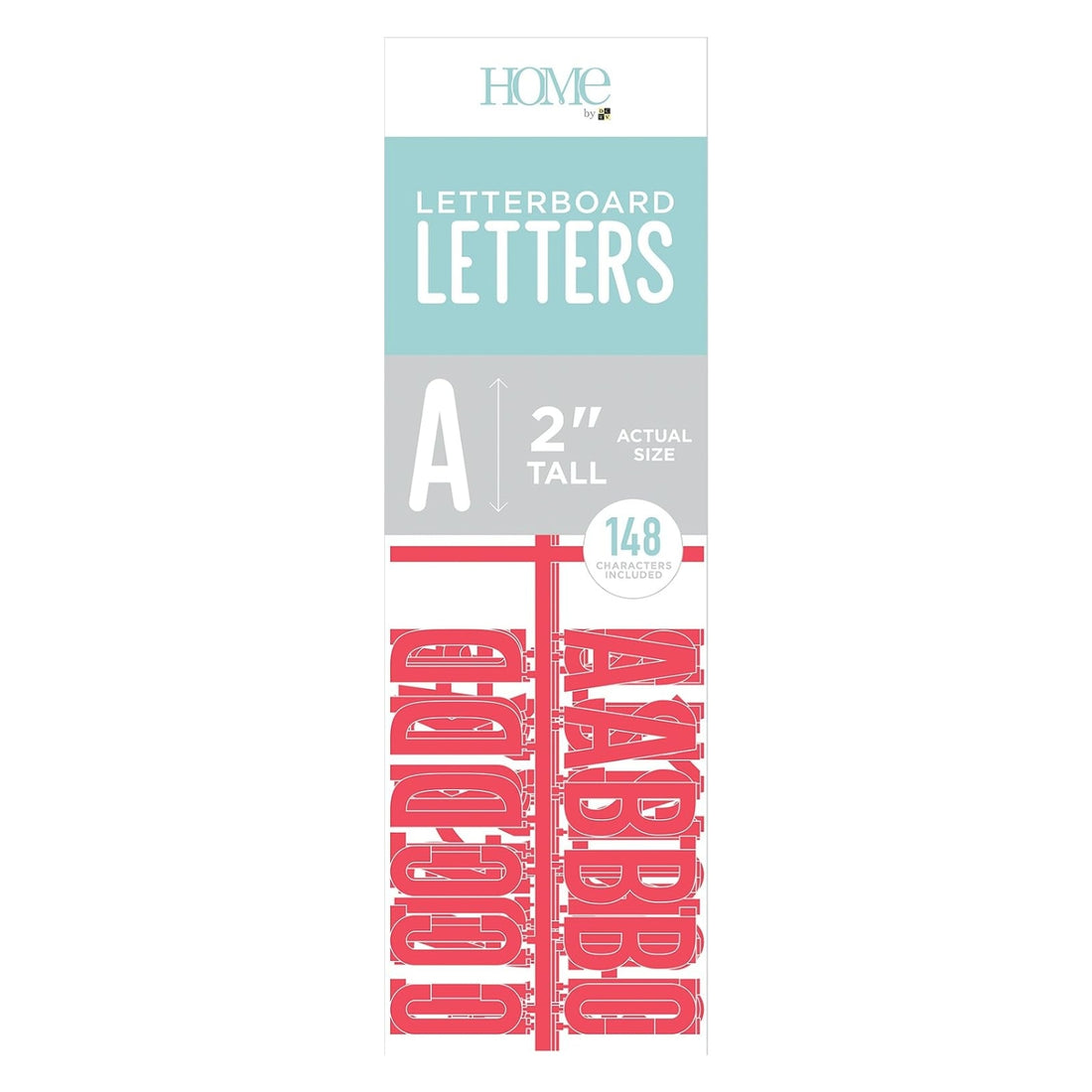 Coral 2" Letters / Letras Color Coral Para Tablero Accesorios DCWV