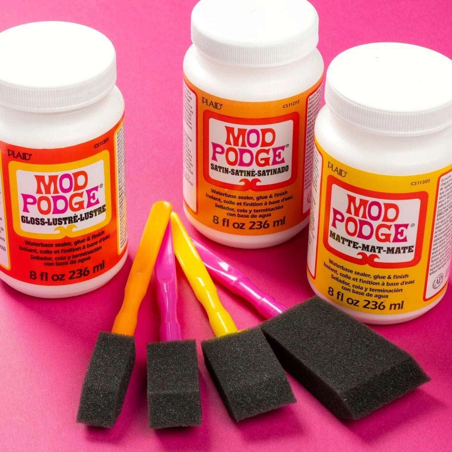 Mod Podge Matte 236 ml / Pegamento Barniz Sellador Acabado Mate Adhesivos / Pegamentos Plaid