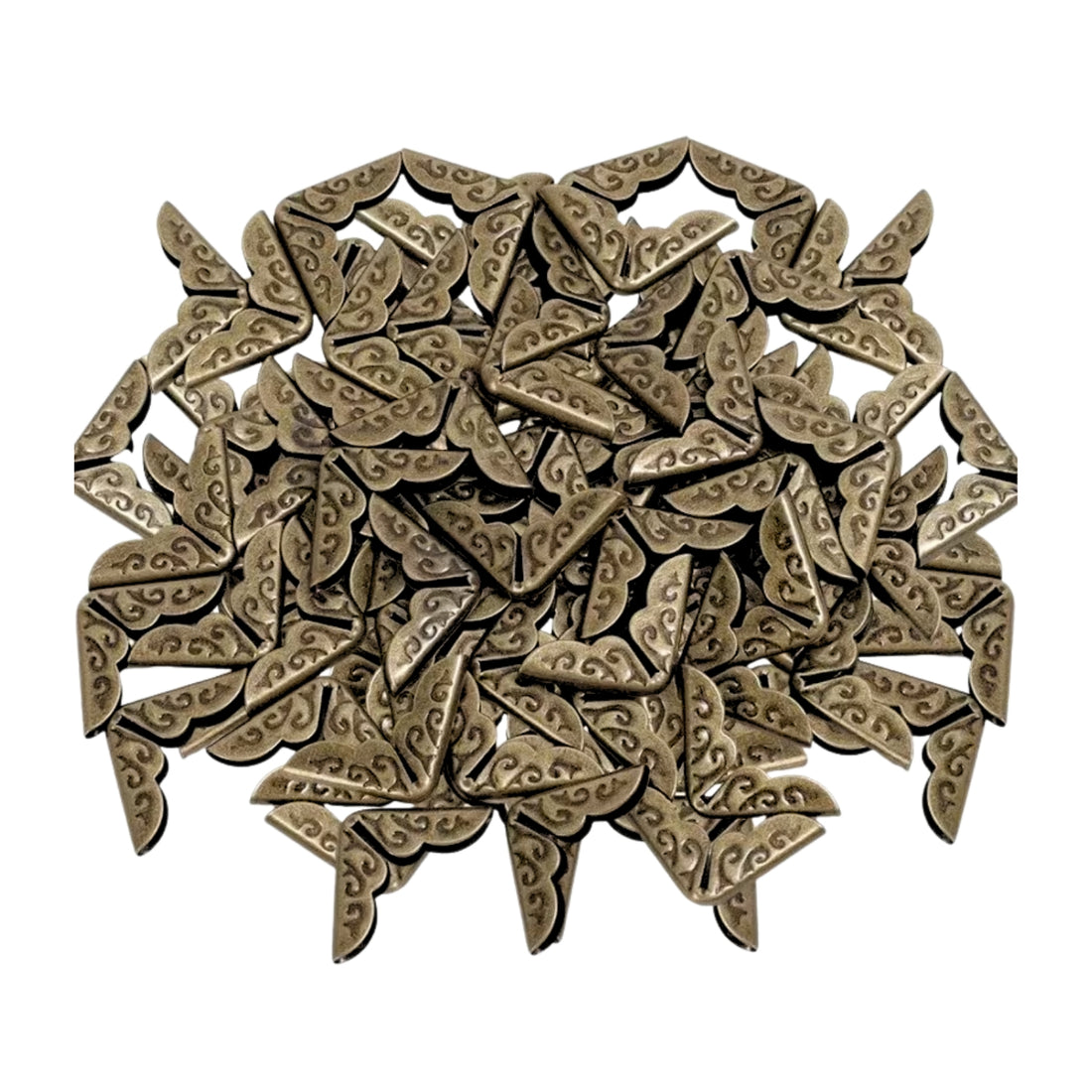 Mini Protectores de Esquinas Bronce 1.3cm Encuadernacion Hobbees