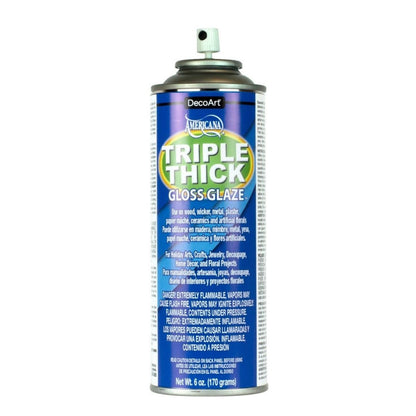 Triple Thick Brilliant Gloss Glaze Spray / Barniz Brilante En Aerosol Vitral DecoArt