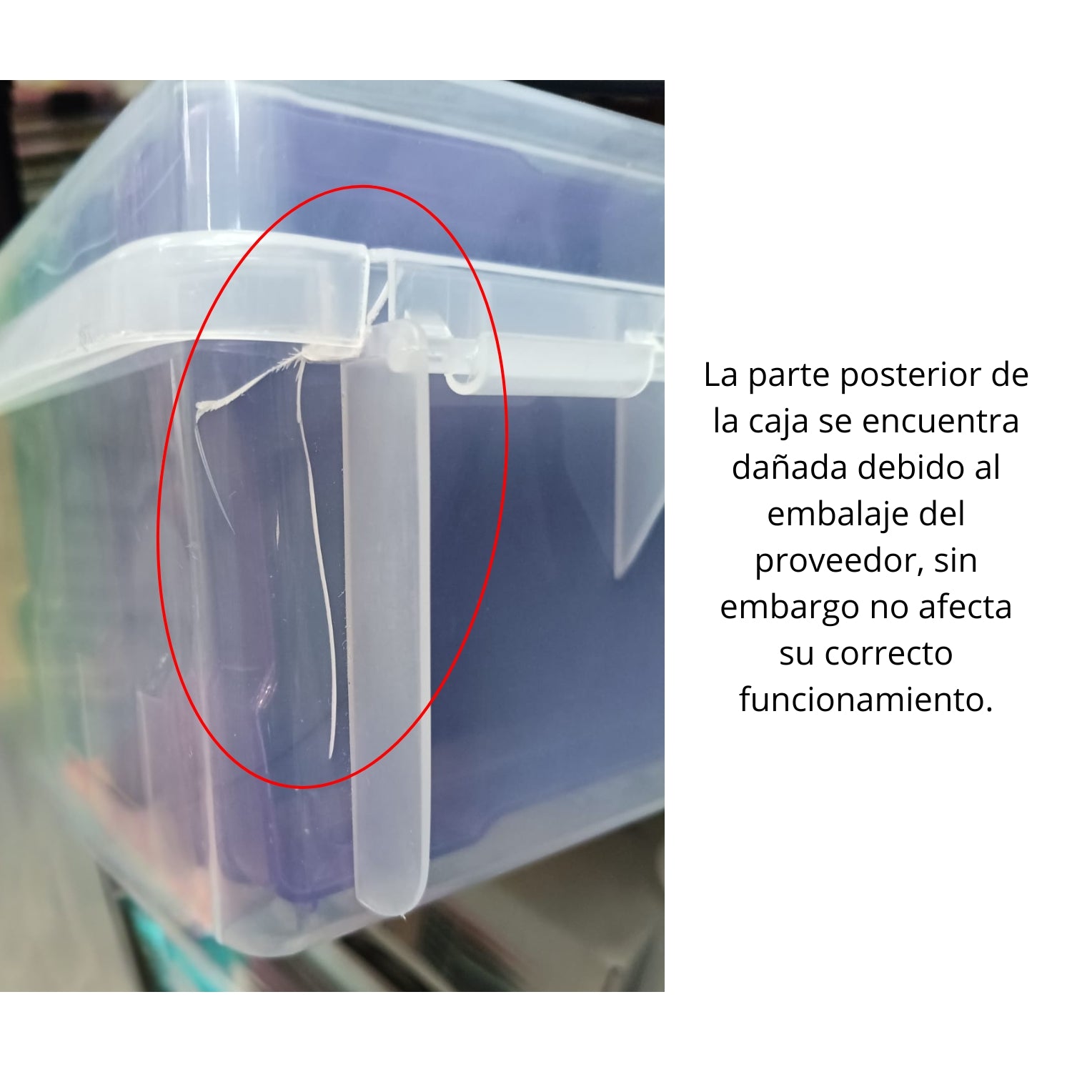 EA Translucent Plastic Storage / Organizador de Plástico con 16 Cajitas