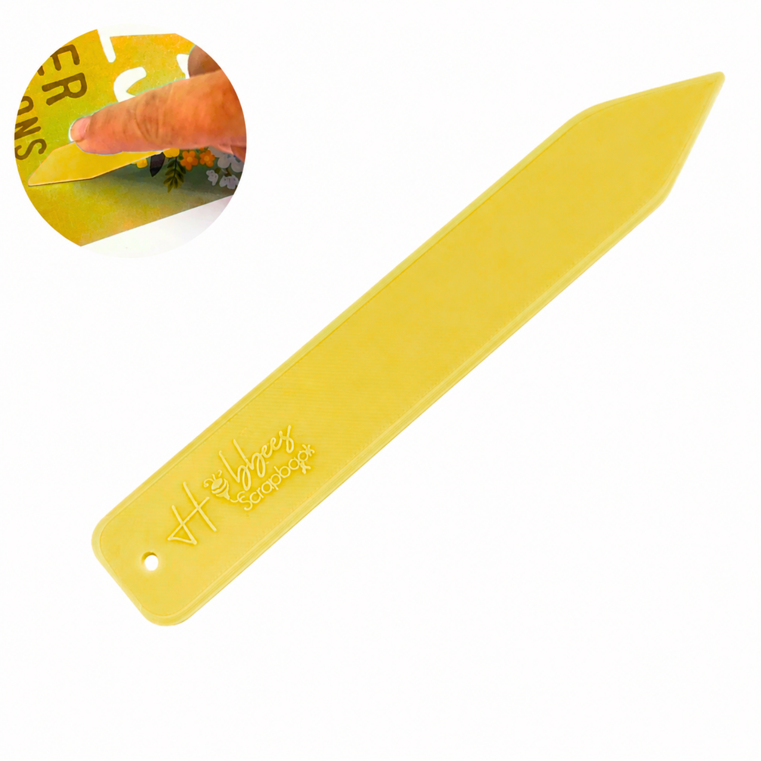 Herramienta de Metacrilato para Doblar y Marcar Amarillo