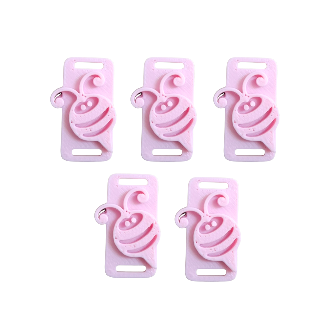 5 Charms Abeja para Encuadernación color Rosa Encuadernacion Hobbees