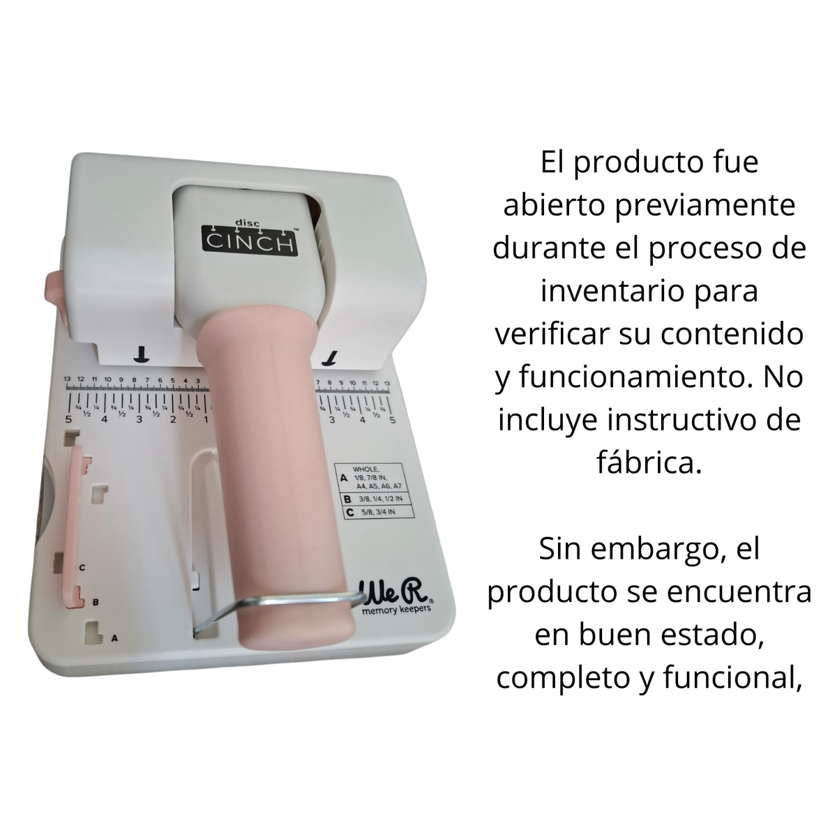 EA Disc Cinch Binding Tool / Encuadernadora de Discos