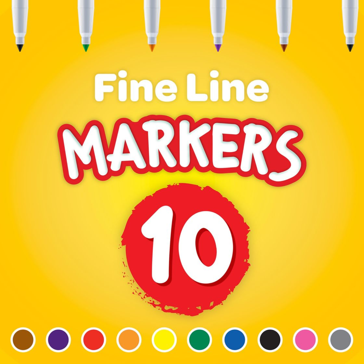 Fine Line Markers / 10 Marcadores Punta Fina Marcadores &amp; Plumones Crayola