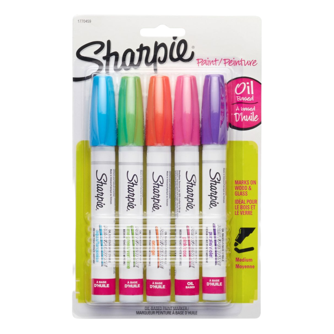Medium Point Oil-Based Markers / 5 Marcadores de Colores Sharpie Marcadores &amp; Plumones Sharpie