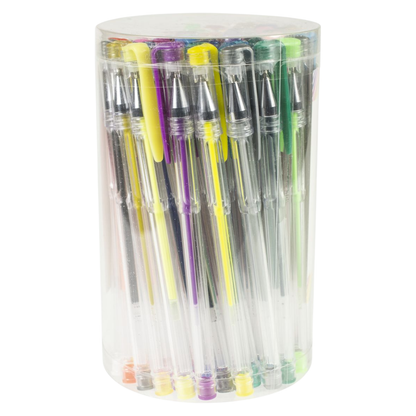 Office Gel Pens Tube / 48 Plumas Gel de Colores Colores y Plumones American Crafts