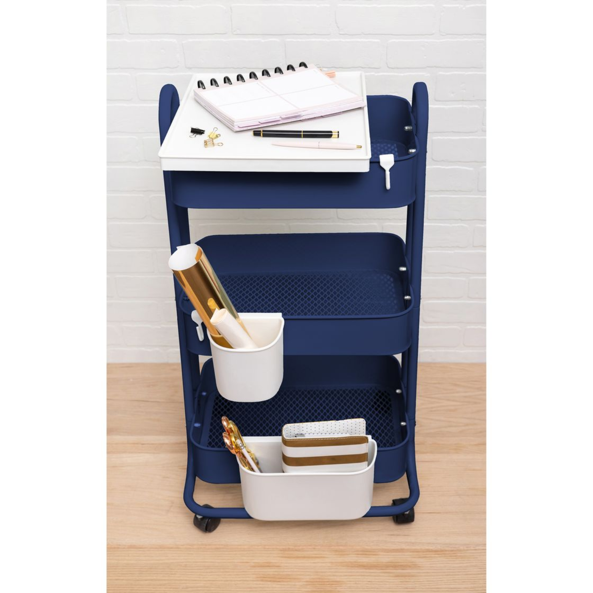 A La Cart Storage Cart / Carrito Organizador Navy Almacenamiento y Organización We R Memory Keepers