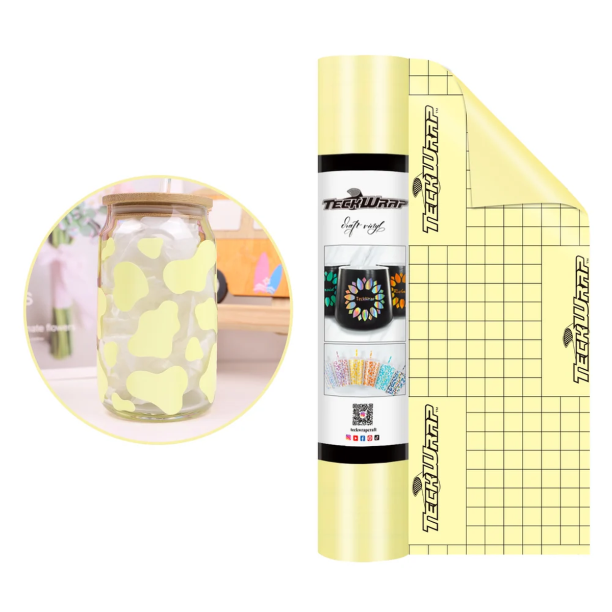 Economical Series Matte Vinyl Pastel Yellow / Vinil Adhesivo Mate Amarillo Pastel Viniles Teckwrap