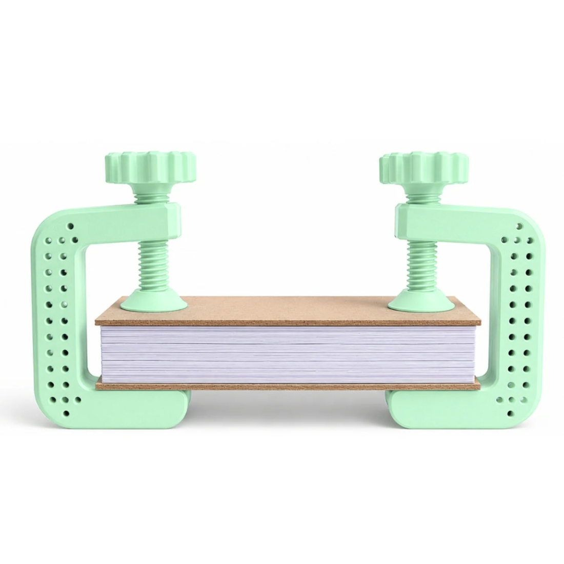 Set de 2 Mini Prensas Verde Pastel para Encuadernación