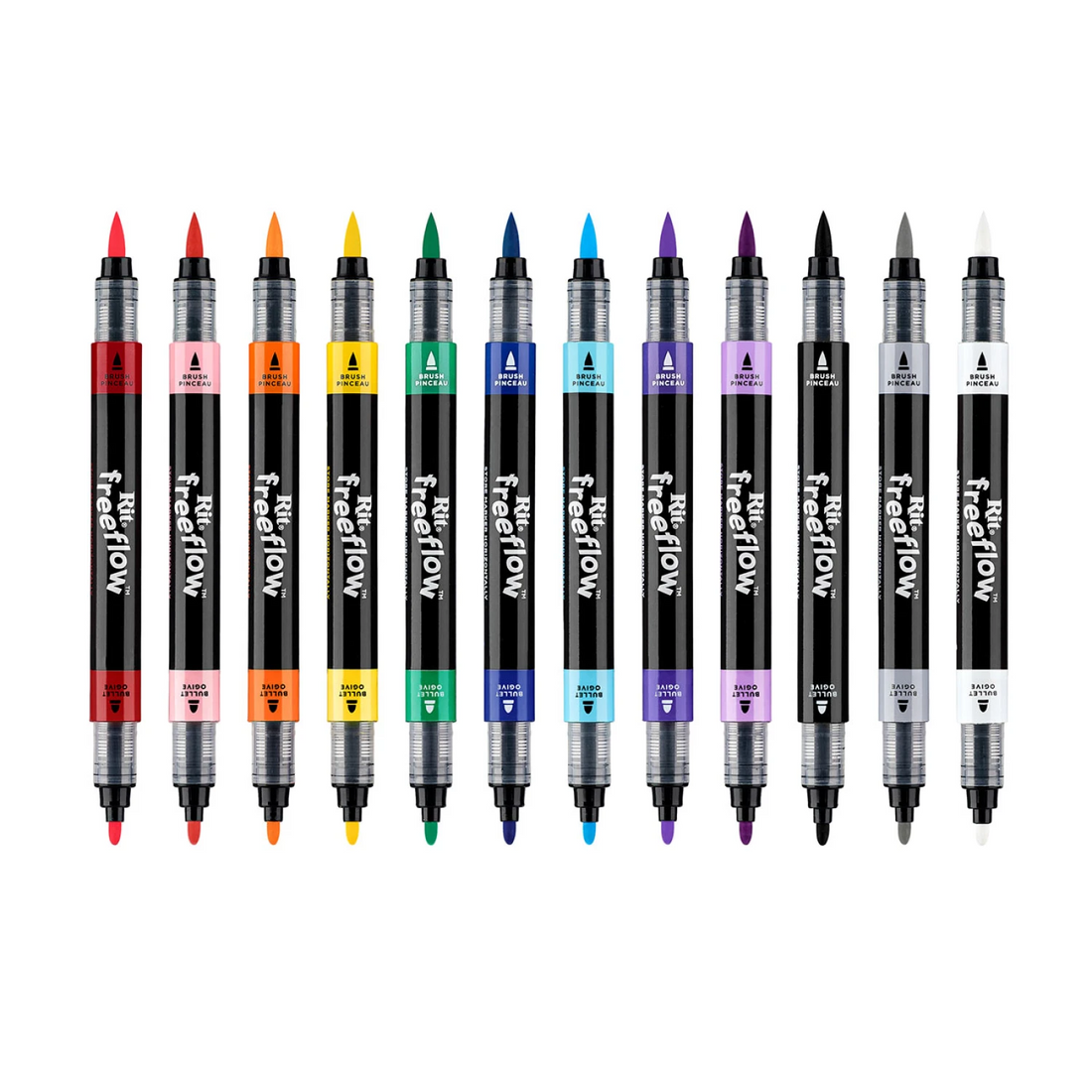 FreeFlow Markers Set 12pk / Marcadores para Tela 12 Colores