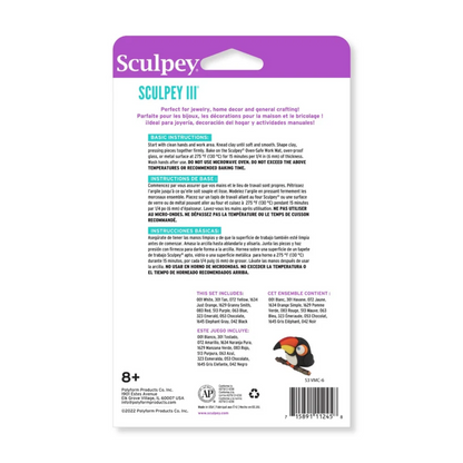 Sculpey III Polymer Clay Multipack Classic 12 Pk / Kit de Arcilla Polimérica Modelado Sculpey