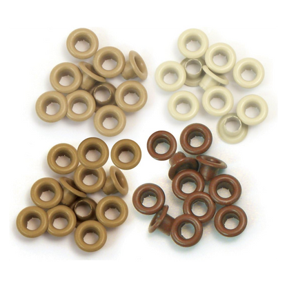 Standard Eyelets Aluminum Brown / Ojillos Estándar Cafés Eyelets, Ojilos We R Memory Keepers
