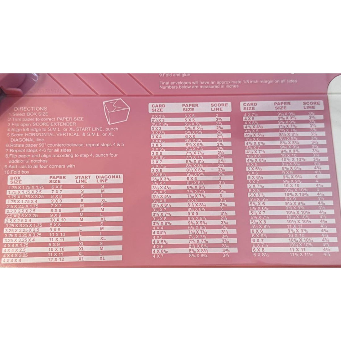 Tabla de Sobres y Cajas Herramientas Angie Guerra