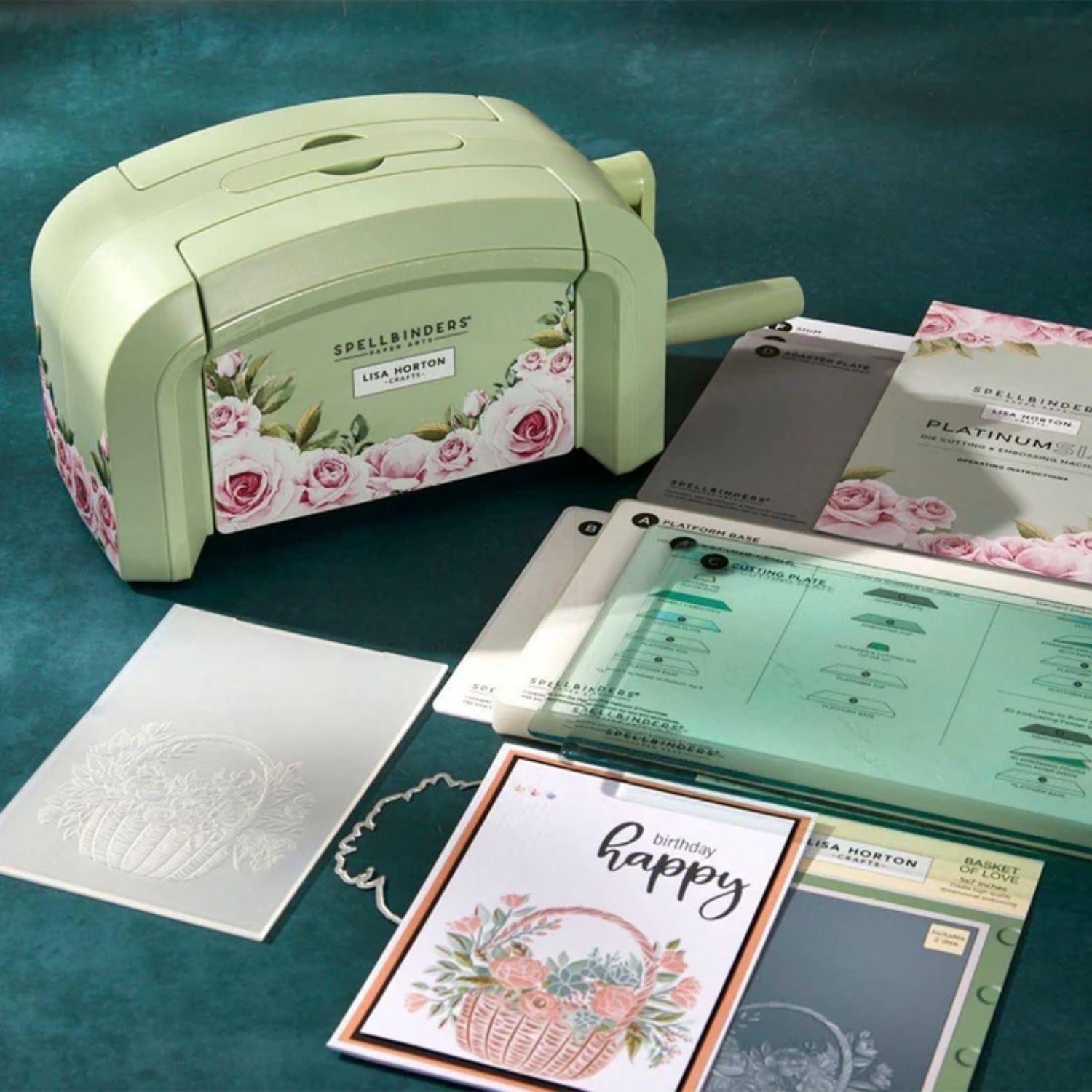 Sage Green Extended Cutting Plates C / 2 Placas de Corte Extendidas Verde Salvia Accesorios para Troqueladoras Spellbinders