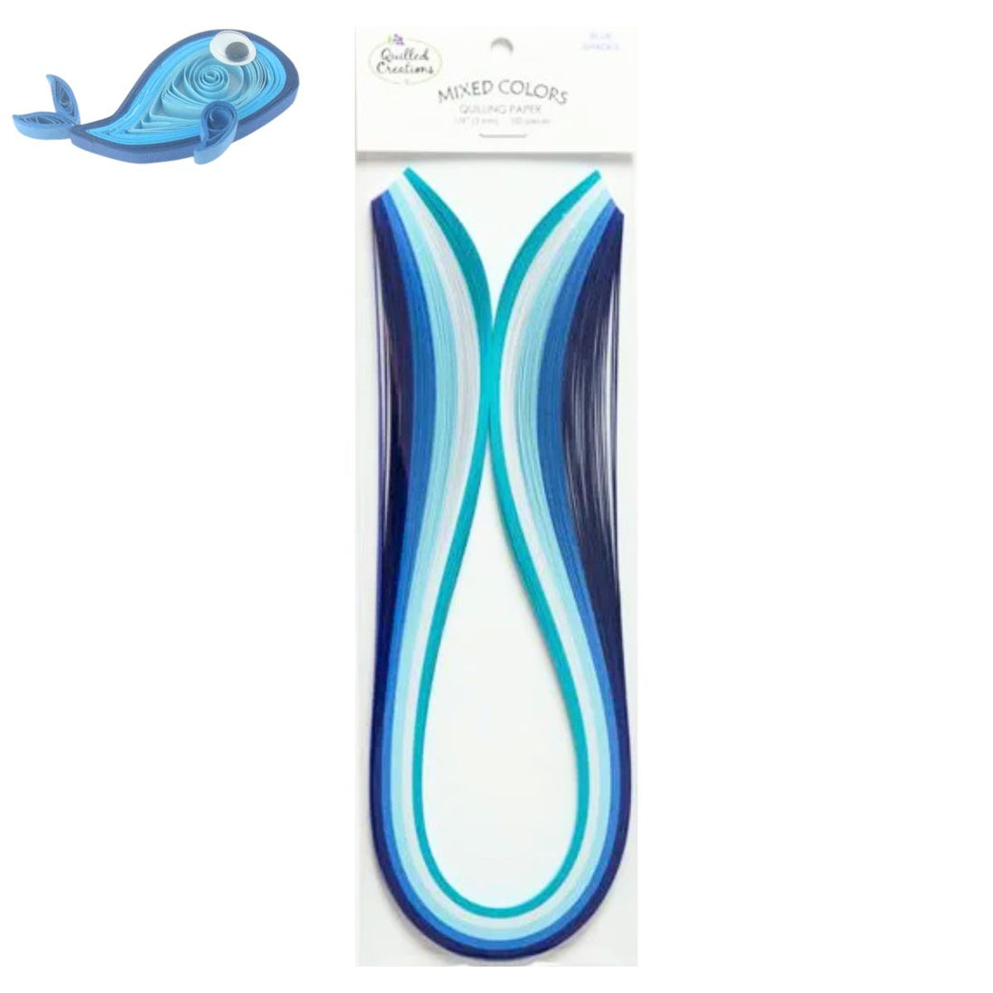 Quilling Paper Blue Shades / Tiras de Papel para Filigrana Azules Filigrana Quilled Creations