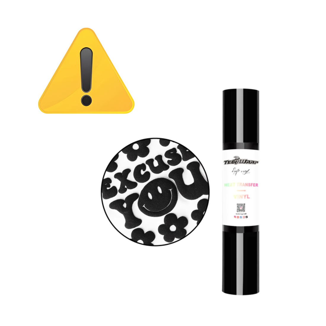 EA Black Glitter Puff Heat Transfer Vinyl / Vinil Termoadhesivo Inflable Negro Viniles Teckwrap
