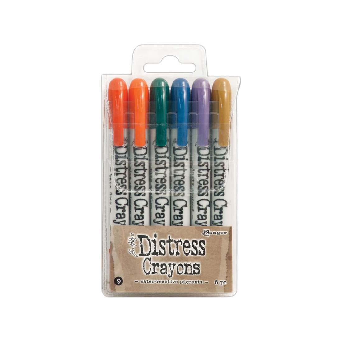 Tim Holtz Crayons Water-Reactive Pigments Set 