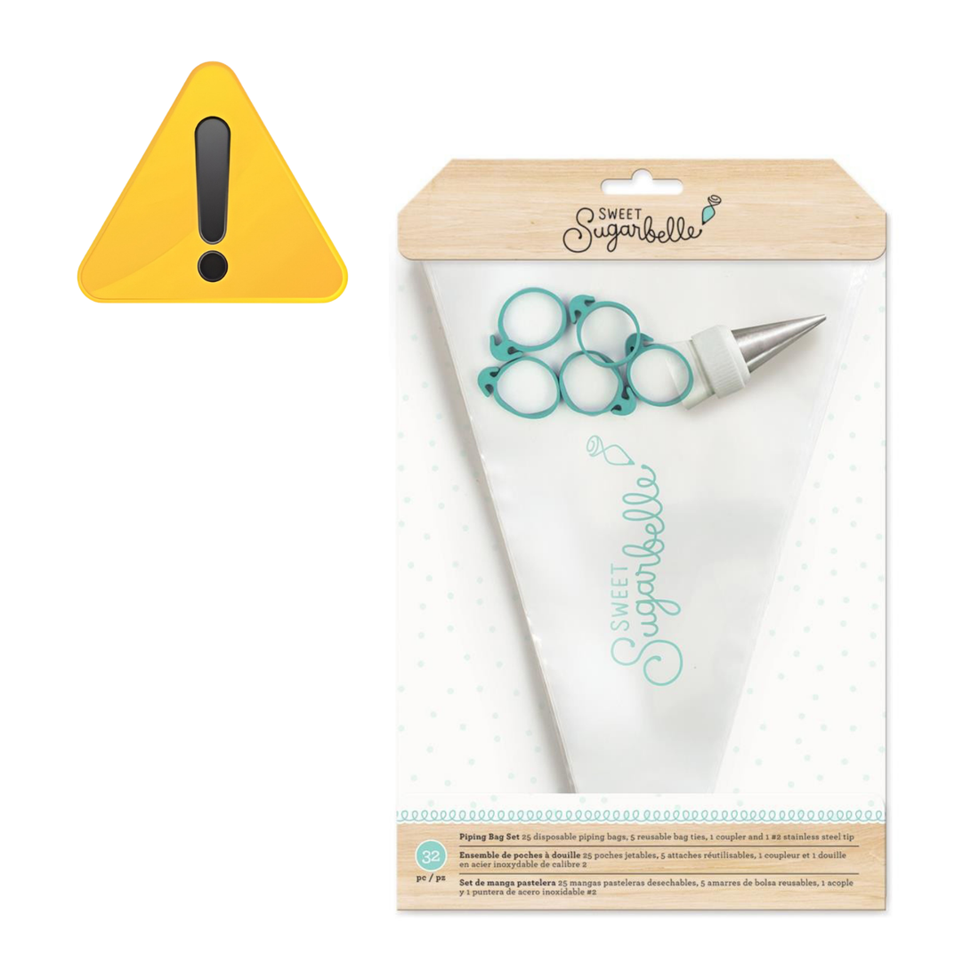 EA Piping Bag Set Sweet Sugarbelle / Set de Manga Pastelera Descontinuado American Crafts