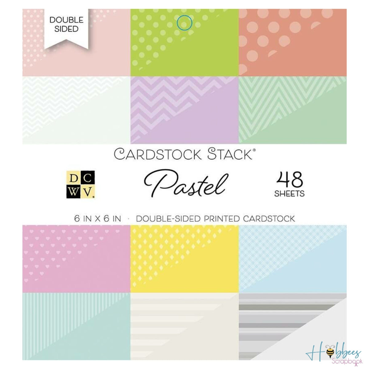 Pastel Cardstock Stack / Cartulina Doble Cara Colores Pastel 6" Papel DCWV
