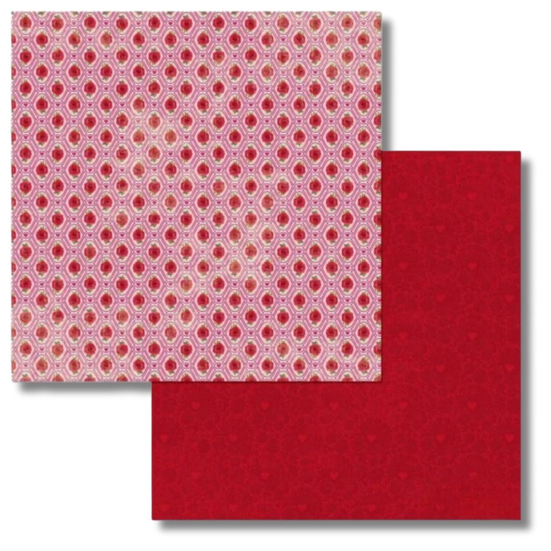 Count the Ways Sweetheart / 25 Hojas Doble Cara Rosas Papel BoBunny