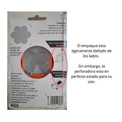 EA Perforadora de Corazón 5 cm Descontinuado Barrilito