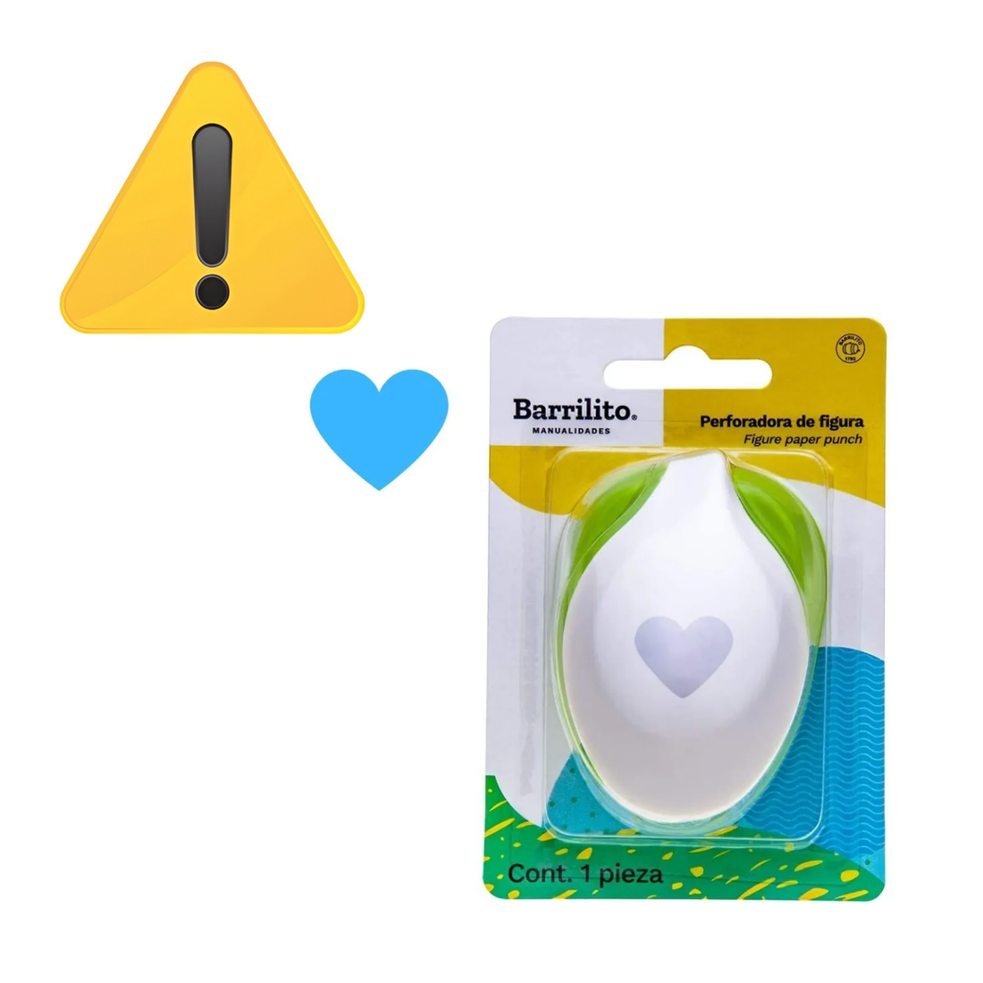EA Perforadora de Corazón 5 cm Perforadoras Barrilito