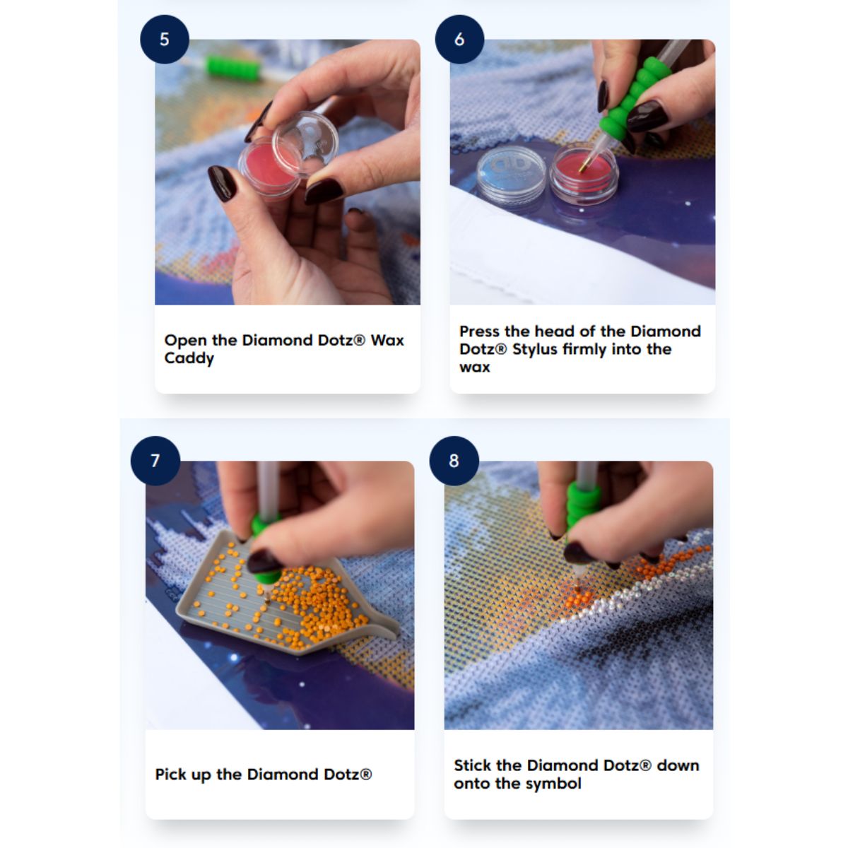 Accessory Pack / Accesorios para Pintar con Diamantes Herramientas Diamond Dotz