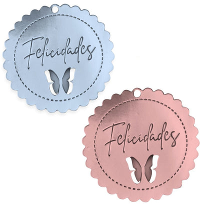 Suaje de Etiqueta Pop-Up Mariposa Felicidades Grande Dados de Corte / Suajes / Troqueles Hobbees
