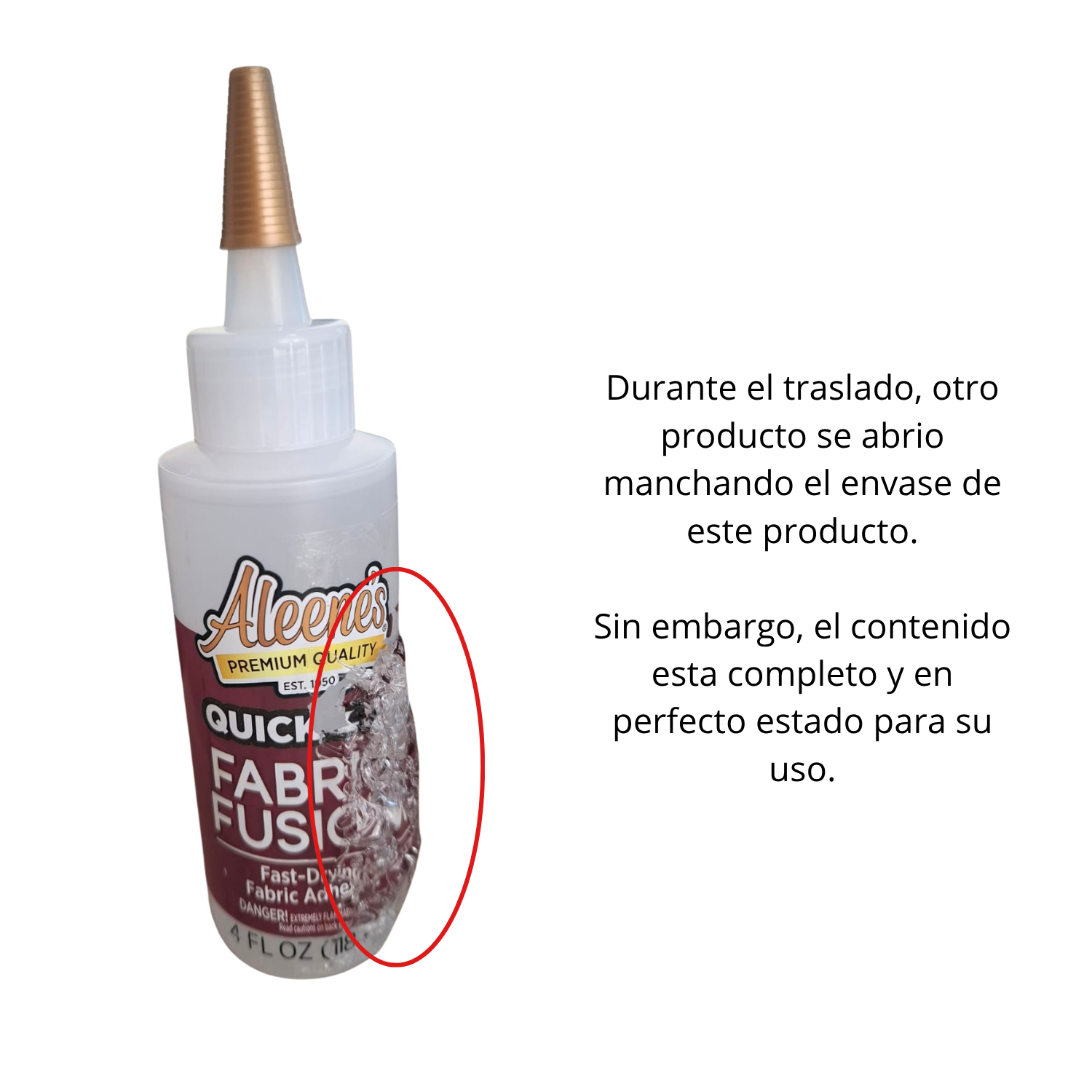 EA Quick Dry Fabric Fusion Glue / Pegamento para Textiles Secado Rápido