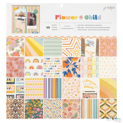 Flower &amp; Child Paper Pad 12" / Block de Papel Flores y Niños Papel Jen Hadfield