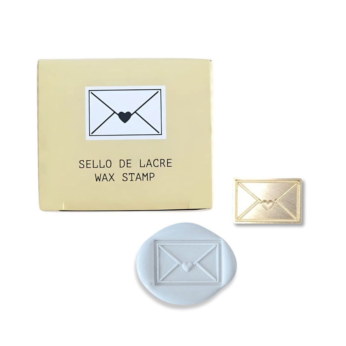 Sello para Lacre "Sobre Corazón" Sellos Mintopía