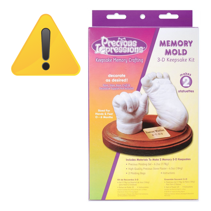EA 3D Baby Memory Keepsake Kit / Kit de Recuerdos 3D Para Bebè Con Yeso
