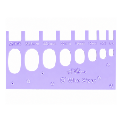 Guía Selector De Arillos Lila O-Wire Sizer