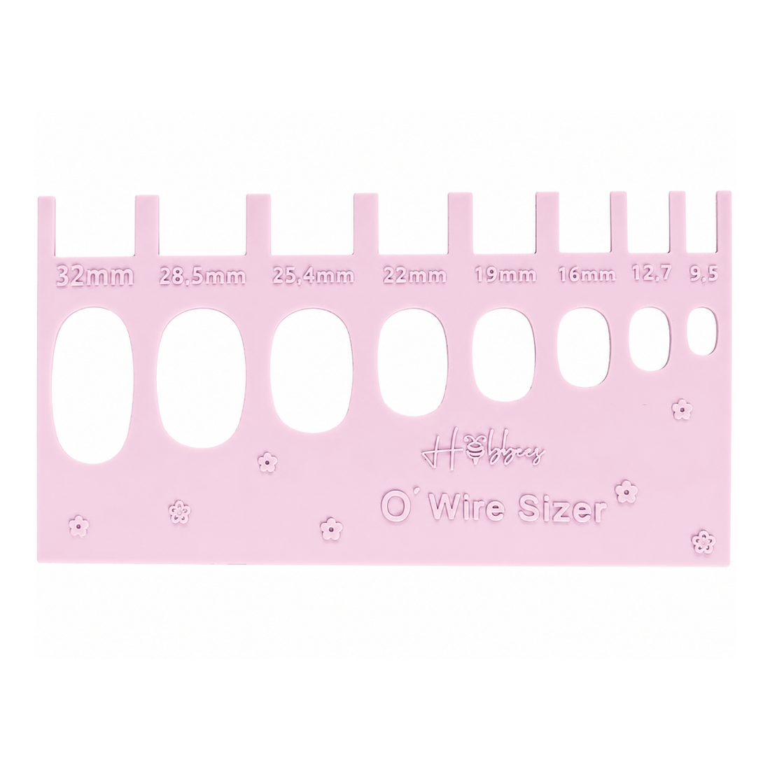 Guía Selector De Arillos Rosa O-Wire Sizer Encuadernacion Hobbees