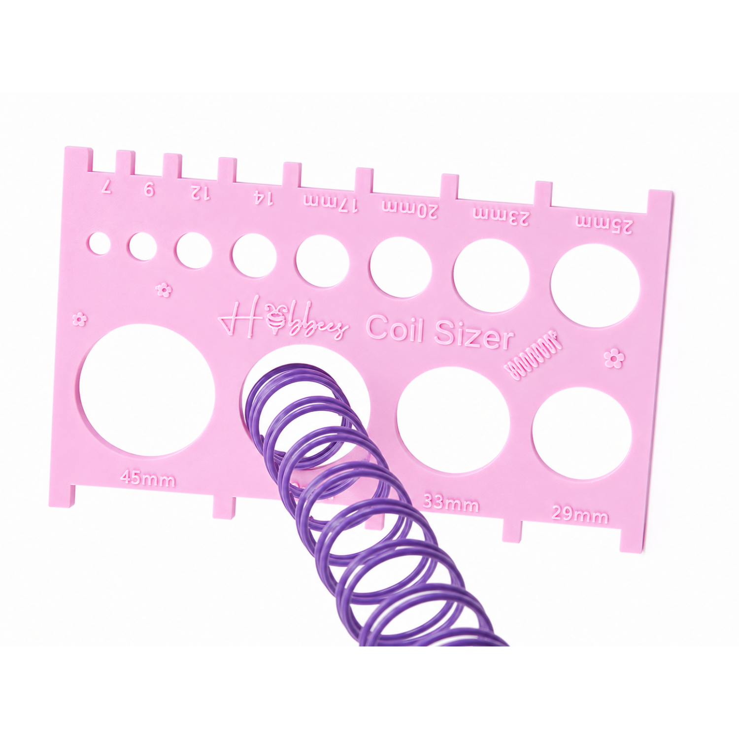Guía Selector De Espiral Rosa Coil SIzer