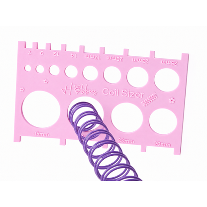 Guía Selector De Espiral Rosa Coil SIzer