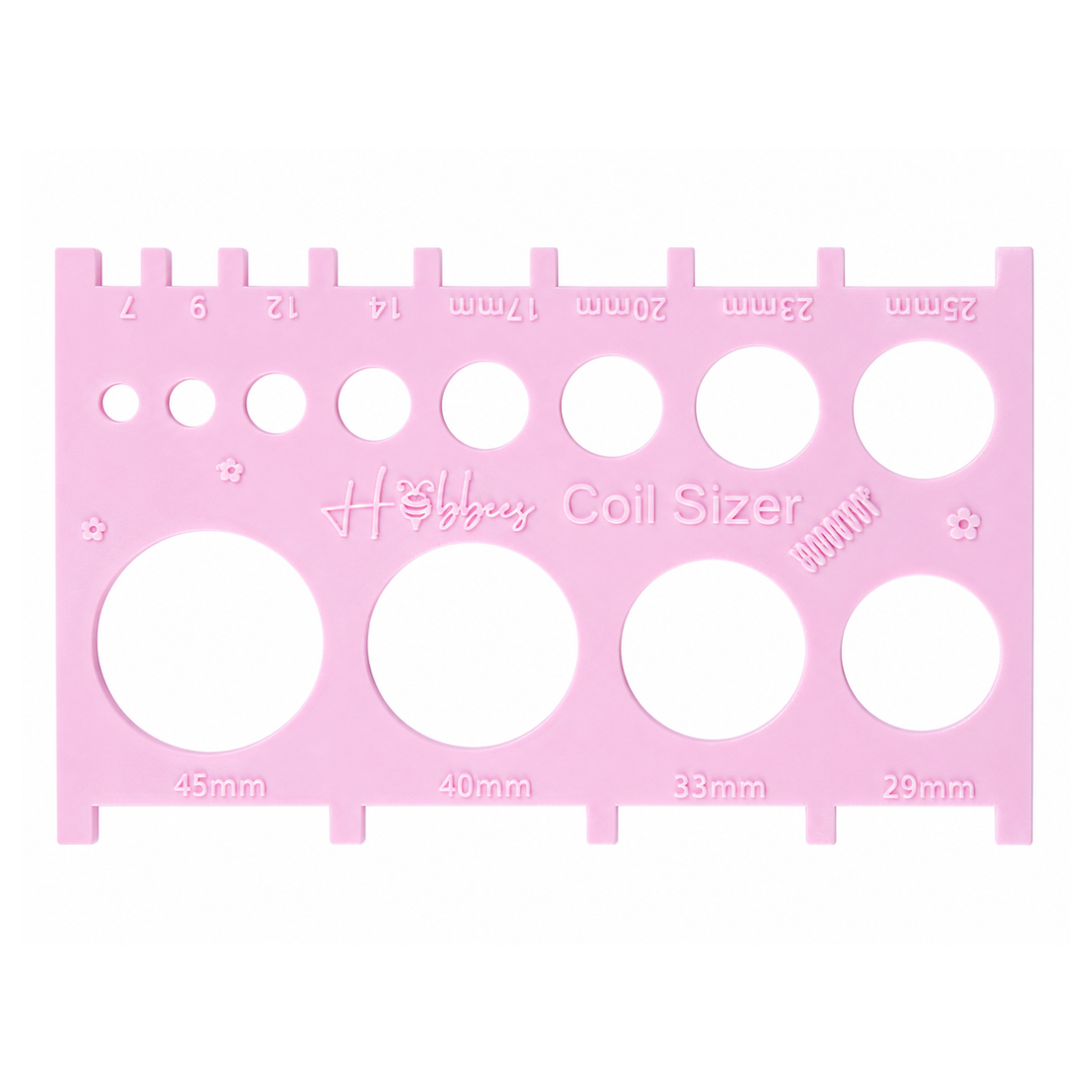 Guía Selector De Espiral Rosa Coil SIzer Encuadernacion Hobbees