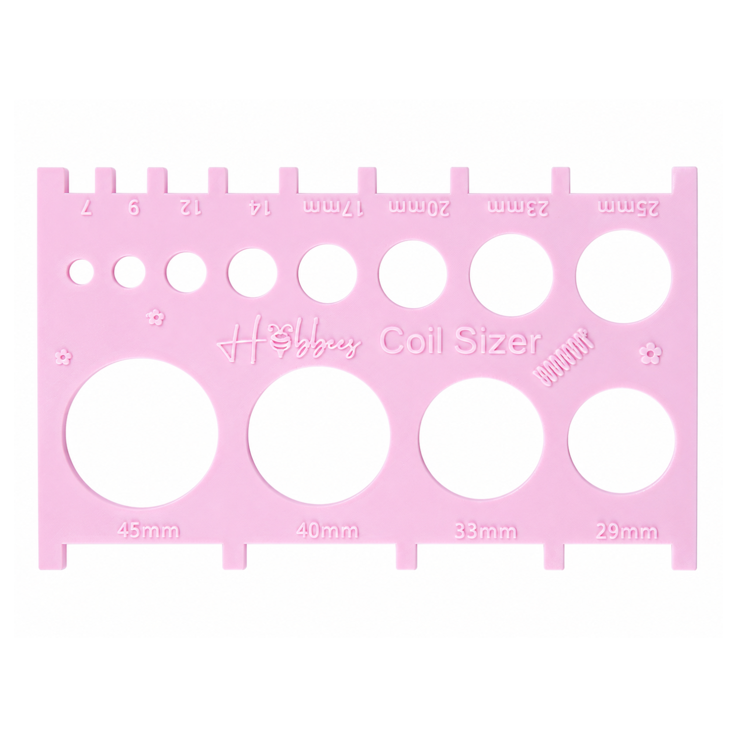 Guía Selector De Espiral Rosa Coil SIzer