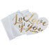 Cards & Envelopes Heart Foil Gold / Tarjetas de Corazón y Sobre con Foil Dorado Kits / Sets Ms Sparkle & Co