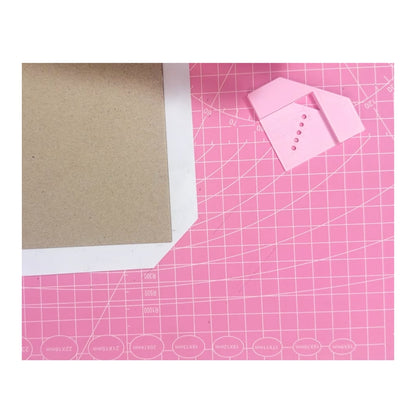 Esquinero Guía de Corte para Encuadernación Y Elástico Rosa Encuadernacion Hobbees