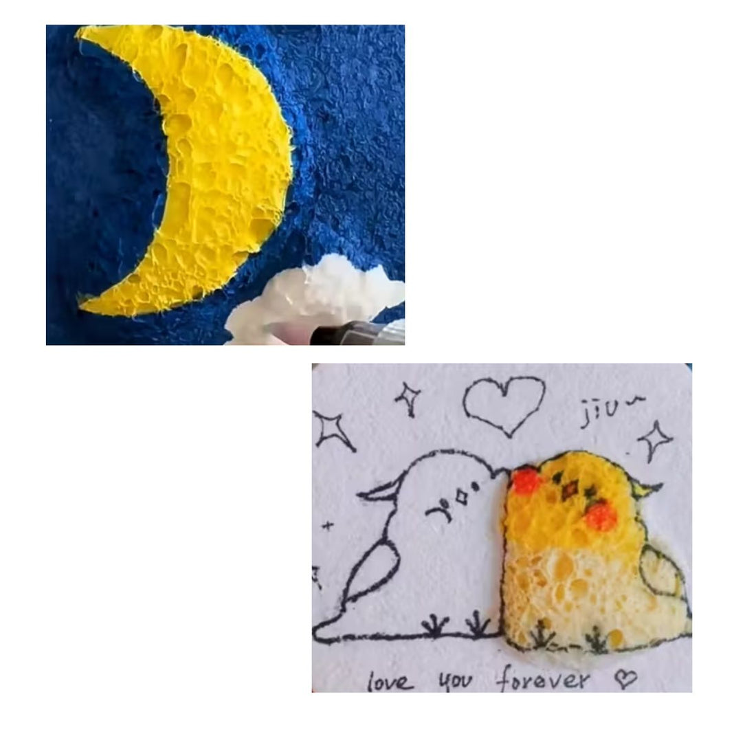 Kit Esponja Mágica 3D + Pincel de Agua Dibujo Hobbees