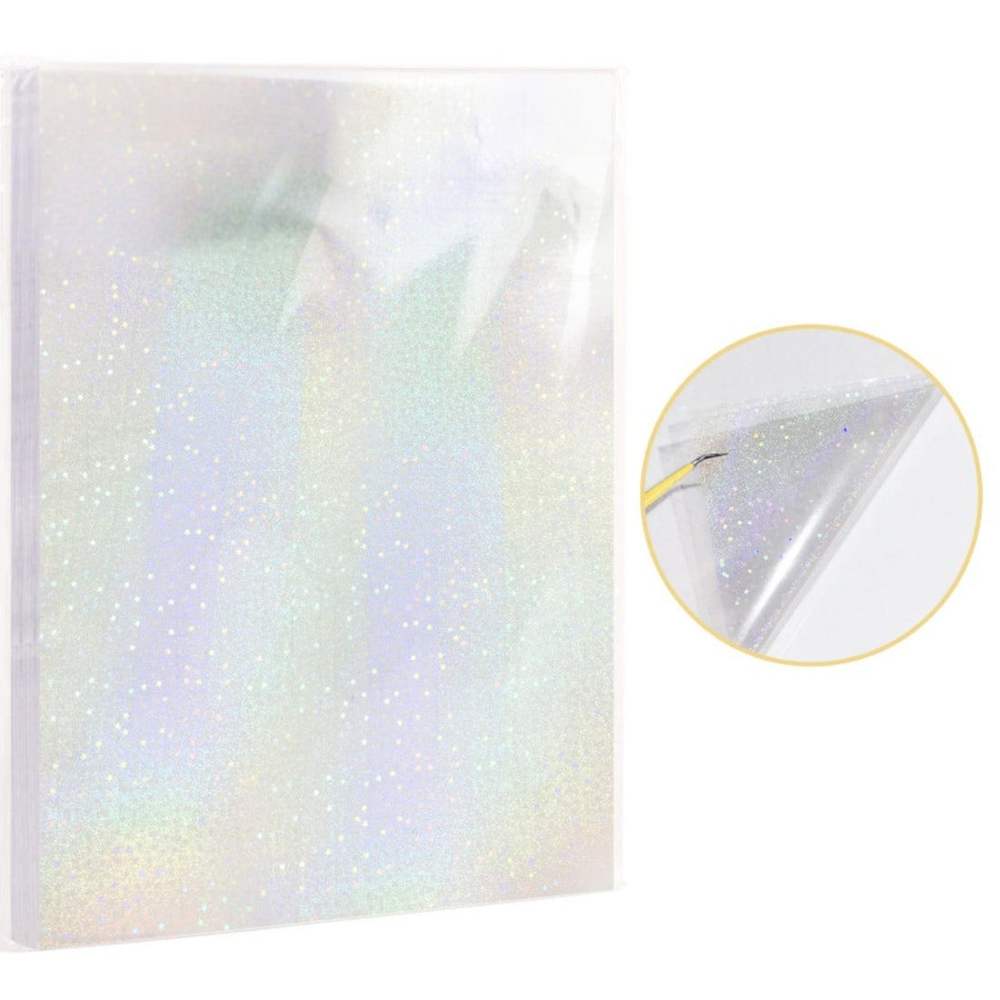 Laminate Sheets Galaxy Stars Holographic / 10 Hojas Laminado en Frío Estrellas Galaxia Holo Acetato y Especializados Teckwrap