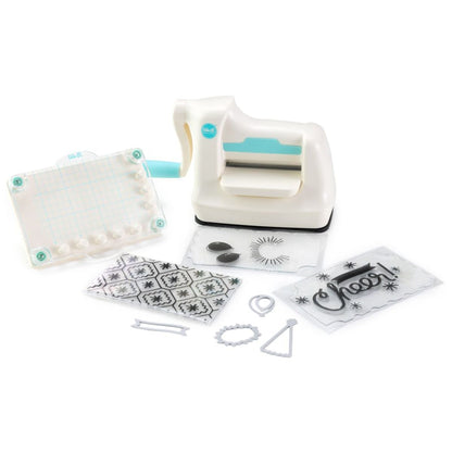 Mini Evolution Machine &amp; Stamping Kit / Máquina de Troquelado, Repujado y Sellado 82 pz Suajadoras / Troqueladoras We R Memory Keepers